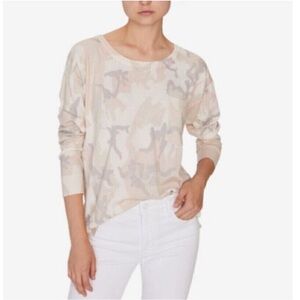 Sanctuary Oversized Drop Sleeve Camo Sweater